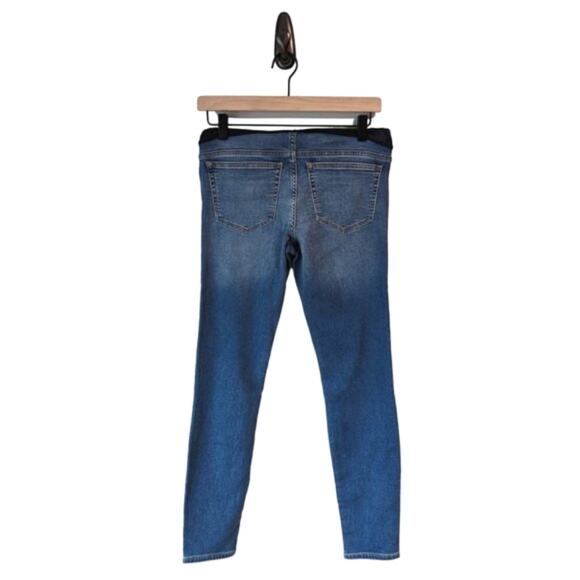 J. Crew Maternity Jeans 24 / 00 Signature Stretch Over Belly Preppy Medium Wash - Picture 4 of 6